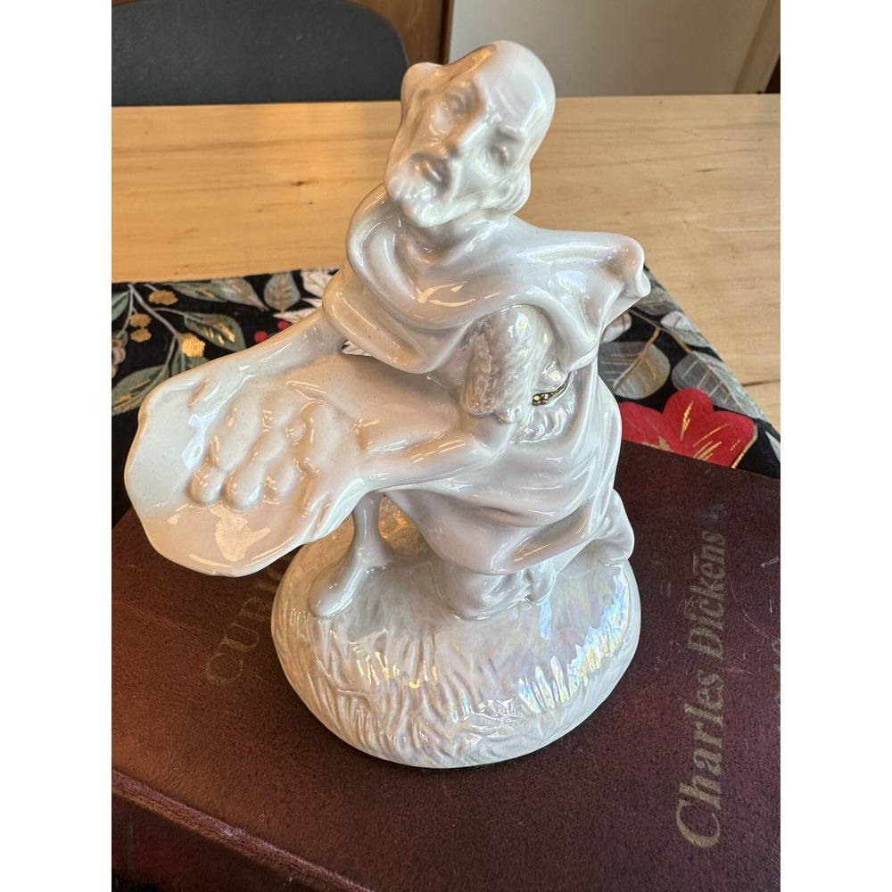 Atlantic Mold Replacement Nativity Ceramic Shepherd Peasant Christmas Opalescent